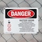 Signmission Battery Room Authorized Personnel Only Danger Sign, Plastic, 10in W x 7in L, 2PK OS-2PACK-DS-P-710-L-1842 - alternate 3